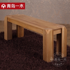青岛一木 北欧系列 全实木 橡木长条凳子