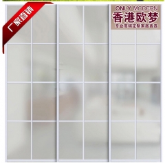 香港欧梦 玉砂玻璃 只限银色框 隔断门 玻璃门 厨卫门 阳台玻璃门